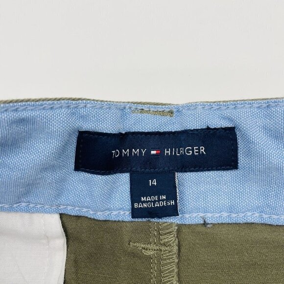 Tommy Hilfiger Youth Boys Size 14 Stretch Khaki Short Dusty Olive Green $39 1251 - Picture 5 of 6